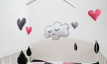 how to make a felt baby mobile how to make a felt baby mobile