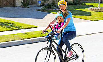 Is helmet important for baby in a bike sit