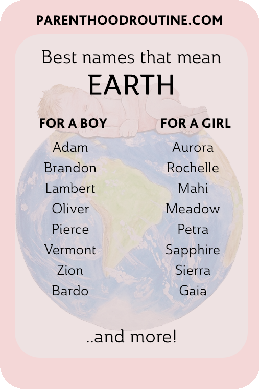 Names that Mean Earth (For Boys, for Girls & Unisex Names)