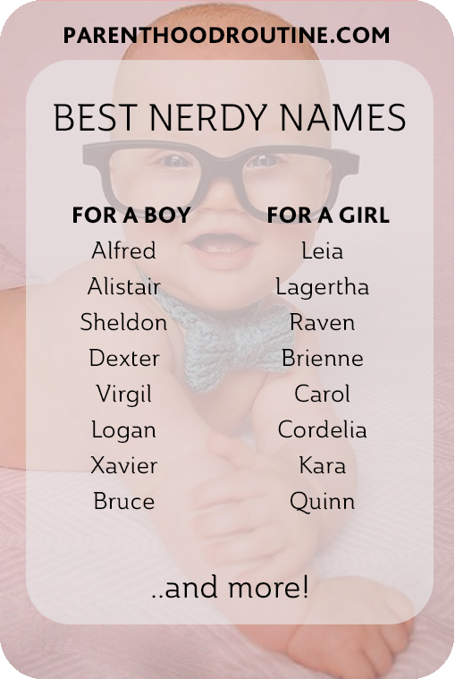 Nerdy Names (For Girls, For Boys, Unisex Names)