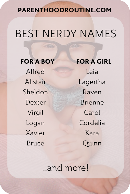 Nerdy Names For Girls For Boys Unisex Names 